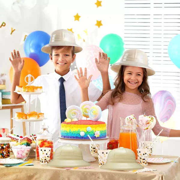 JOYIN 24 Pcs Safari Party HatsJungle Theme Animals Explorer Party Hat for Kids Dress Up Themed Birthday Party and Safari Dress Up
