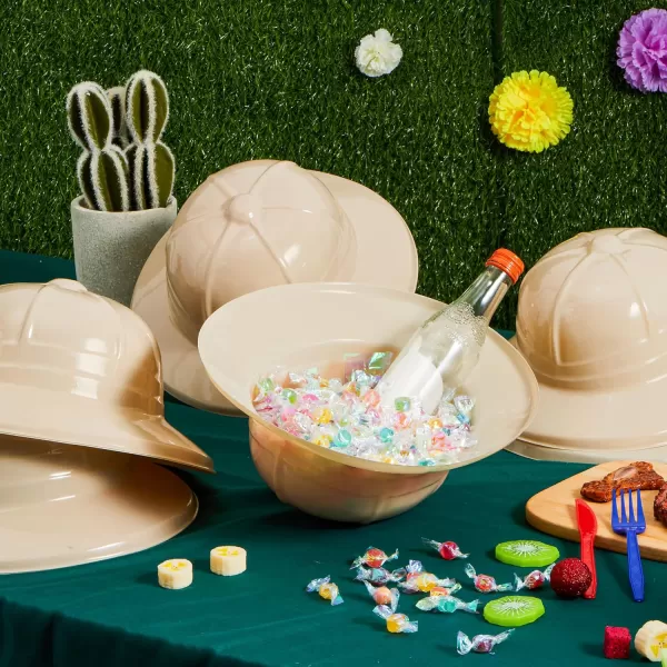 JOYIN 24 Pcs Safari Party HatsJungle Theme Animals Explorer Party Hat for Kids Dress Up Themed Birthday Party and Safari Dress Up