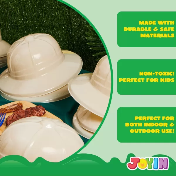 JOYIN 24 Pcs Safari Party HatsJungle Theme Animals Explorer Party Hat for Kids Dress Up Themed Birthday Party and Safari Dress Up