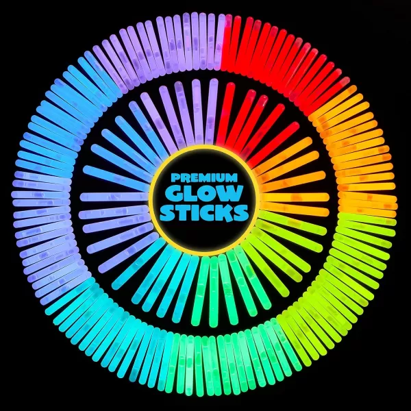 JOYIN 400 Pcs Mini Glow Sticks Bulk with 8 Colors for Party Supplies GlowinTheDark Easter Basket Stuffers Easter Party Supplies 4th of July Independent Day