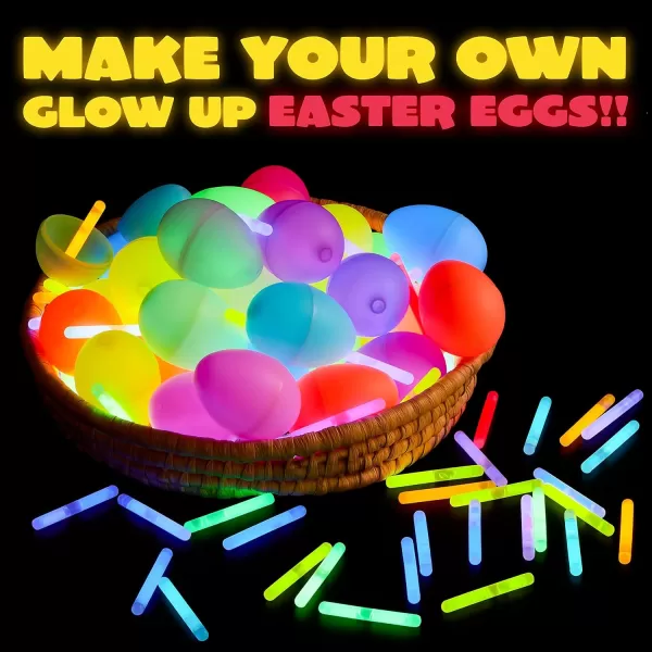 JOYIN 400 Pcs Mini Glow Sticks Bulk with 8 Colors for Party Supplies GlowinTheDark Easter Basket Stuffers Easter Party Supplies 4th of July Independent Day