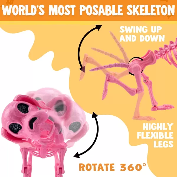 JOYIN Posable Halloween Dog Skeleton Full Body Posable Joints Skeleton Puppy for Indoor Outdoor Skeleton Decorations Graveyard Party Haunted House Party Decor98 X 47 X 126