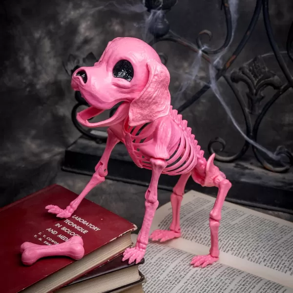 JOYIN Posable Halloween Dog Skeleton Full Body Posable Joints Skeleton Puppy for Indoor Outdoor Skeleton Decorations Graveyard Party Haunted House Party Decor98 X 47 X 126