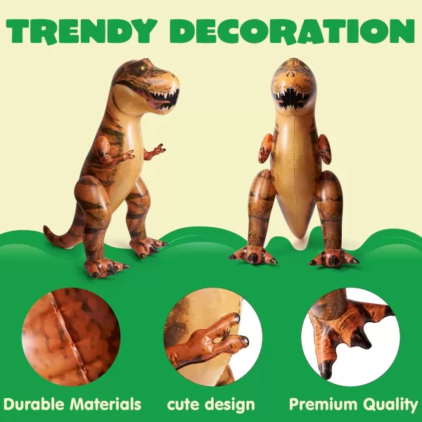 JOYIN TRex Dinosaur Inflatable 63 Tyrannosaurus Rex Inflatable Dinosaur Toy for Party Decorations Dinosaur Birthday Party Gift for Kids and Adults