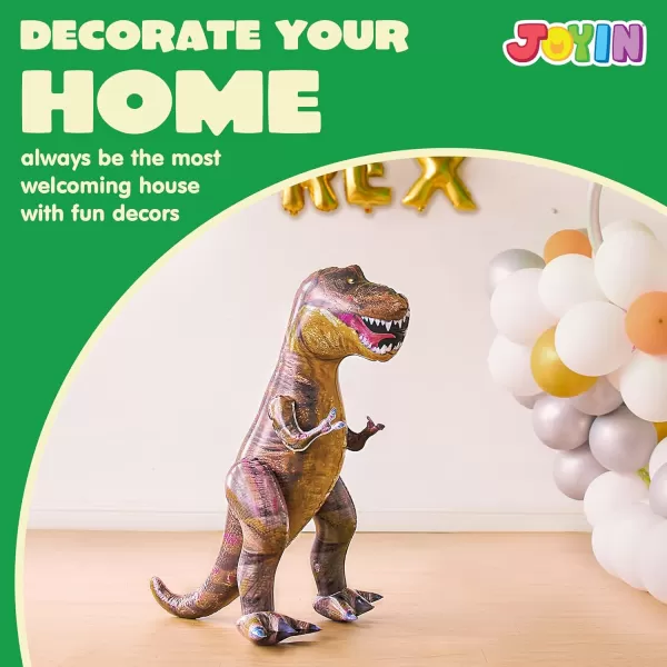 JOYIN TRex Dinosaur Inflatable Tyrannosaurus Rex Inflatable Dinosaur Toy for Party Decorations 30quot Dinosaur Birthday Party Gift for Kids and Adults