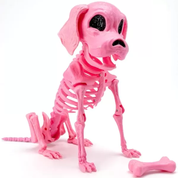 JOYIN Posable Halloween Dog Skeleton Full Body Posable Joints Skeleton Puppy for Indoor Outdoor Skeleton Decorations Graveyard Party Haunted House Party Decor98 X 47 X 126