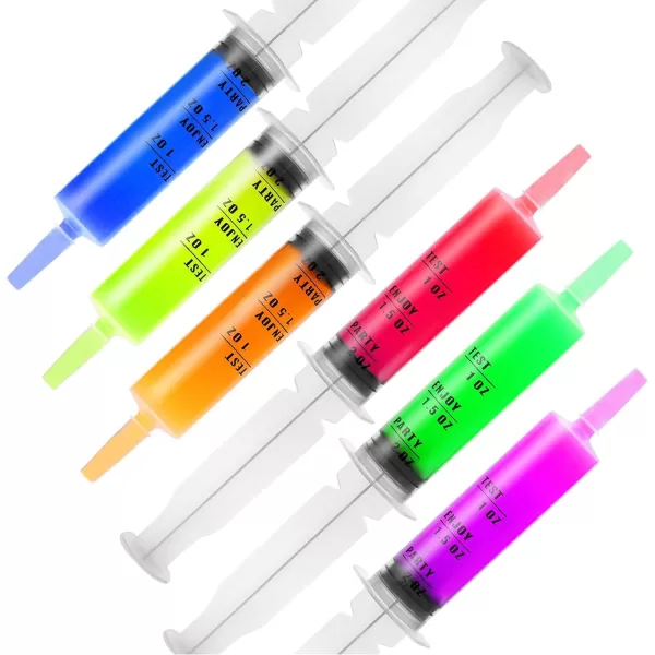 JOYIN 100 PCs 60ml Plastic Syringes 2 oz EasyGrip Caps Reusable Container Tubes with Individually Wrapped ampamp Caps