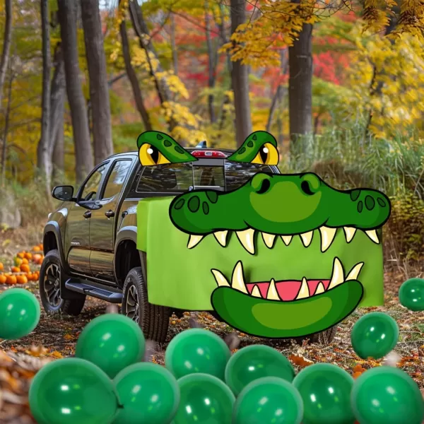 JOYIN Halloween Alligator Trunk or Treat Car Decorations Kit for SUV Truck Halloween Decorations Outdoor Decor Vehicle Pickup Van Party Supplies Balloons Door Archway Entryway Haunted House Scary