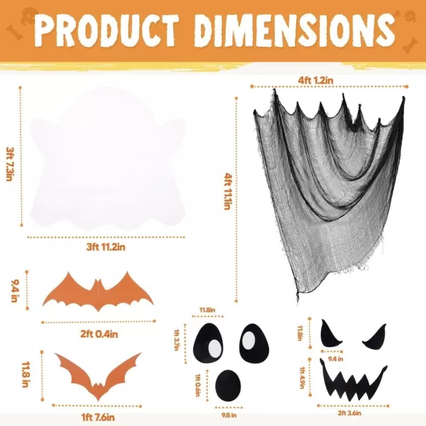 JOYIN Halloween Trunk Or Treat Car Decorations Kit for SUV Outdoor 2  Haunted House Trunk Archway Car Garage Lawn Balloons