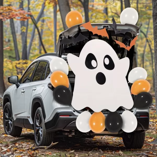 JOYIN Halloween Trunk Or Treat Car Decorations Kit for SUV Outdoor 2  Haunted House Trunk Archway Car Garage Lawn Balloons