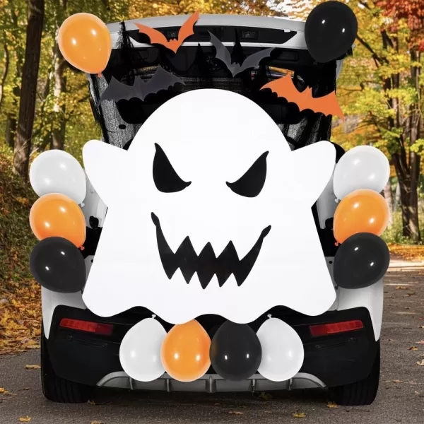 JOYIN Halloween Trunk Or Treat Car Decorations Kit for SUV Outdoor 2  Haunted House Trunk Archway Car Garage Lawn Balloons