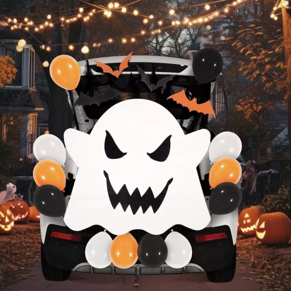 JOYIN Halloween Trunk Or Treat Car Decorations Kit for SUV Outdoor 2  Haunted House Trunk Archway Car Garage Lawn Balloons