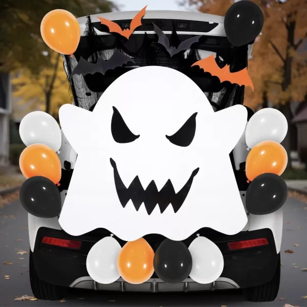 JOYIN Halloween Trunk Or Treat Car Decorations Kit for SUV Outdoor 2  Haunted House Trunk Archway Car Garage Lawn Balloons