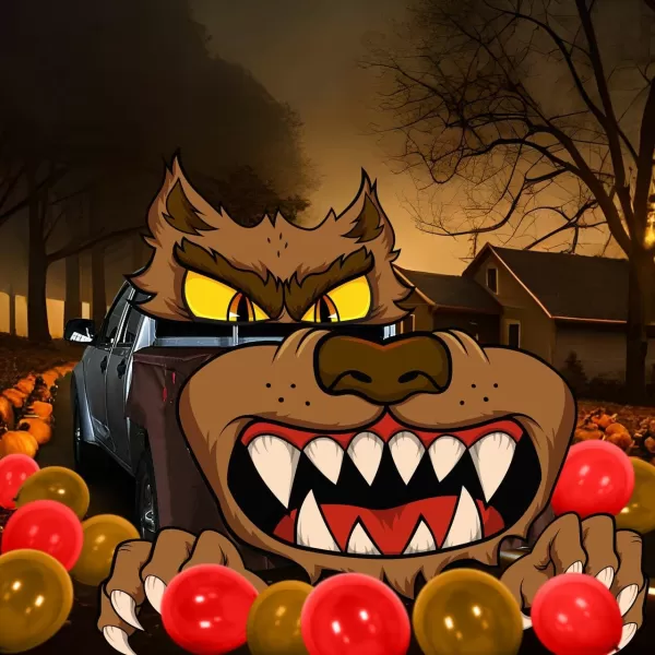 JOYIN Halloween Werewolf Trunk or Treat Car Decorations Kit for SUV Truck Halloween Decorations Outdoor Decor Vehicle Pickup Van Party Supplies Balloons Door Archway Entryway Haunted House Scary