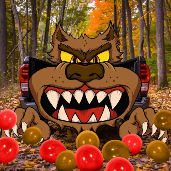JOYIN Halloween Werewolf Trunk or Treat Car Decorations Kit for SUV Truck Halloween Decorations Outdoor Decor Vehicle Pickup Van Party Supplies Balloons Door Archway Entryway Haunted House Scary