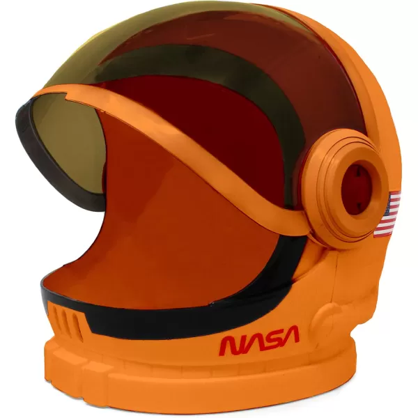 Spooktacular Creations Astronaut Helmet for Kids with Movable Visor Pretend Role Play Accessory Toy Set Halloween CostumesOrange