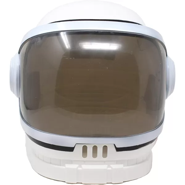 Spooktacular Creations Astronaut Helmet for Kids with Movable Visor Pretend Role Play Accessory Toy Set Halloween CostumesWhite