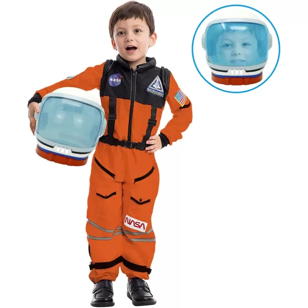 Spooktacular Creations Astronaut Helmet for Kids with Movable Visor Pretend Role Play Accessory Toy Set Halloween CostumesWhitered