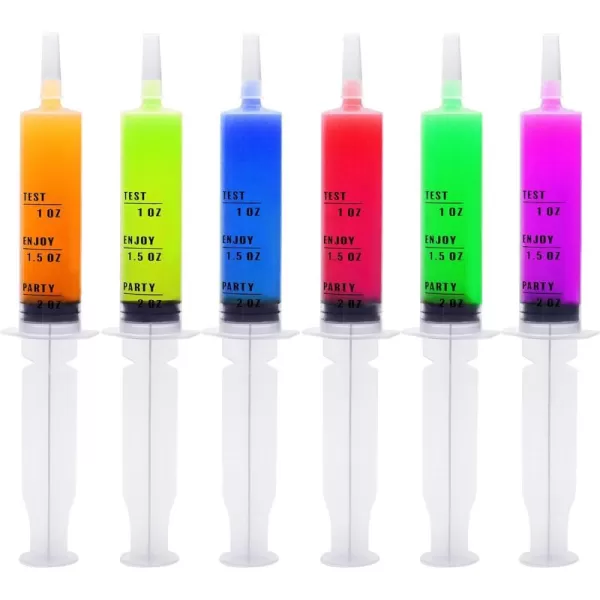 JOYIN 100 PCs 60ml Plastic Syringes 2 oz EasyGrip Caps Reusable Container Tubes with Individually Wrapped ampamp Caps