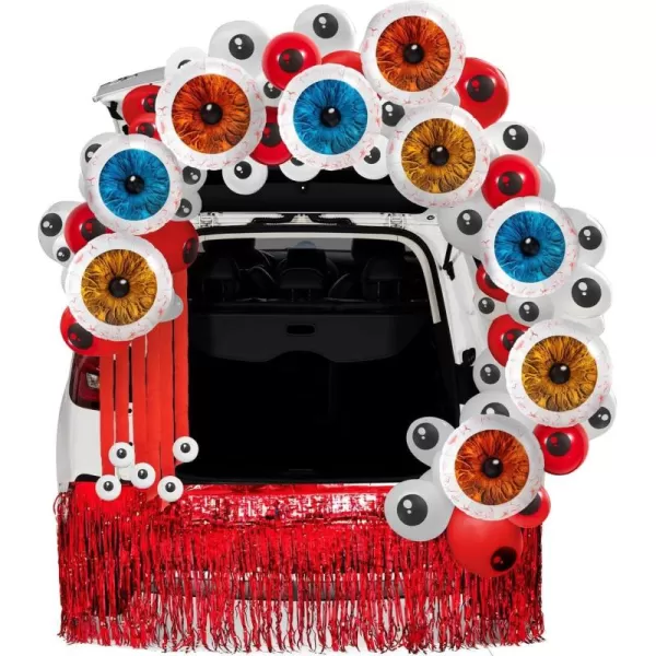 JOYIN Halloween Trunk or Treat Car Decorations Kit for SUV Eyeball Balloon Halloween Decorations Outdoor Decor Rubber Balloons Archway Garage Haunted House Entryway Party Supplies Scary