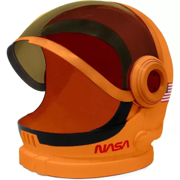 Spooktacular Creations Astronaut Helmet for Kids with Movable Visor Pretend Role Play Accessory Toy Set Halloween CostumesOrange