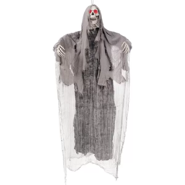 JOYIN Halloween 67quot Hanging LightUp Grim Reaper Outdoor Decoration Halloween Skeleton Grim Reaper for Haunted House Prop Dcor