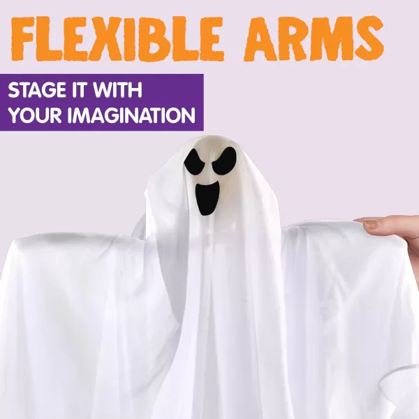 JOYIN 3 Pack Halloween Party Decoration 275quot Hanging Ghosts Cute Flying Ghost for Front Yard Patio Lawn Garden Party Dcor and Holiday DecorationsFunny Ghosts