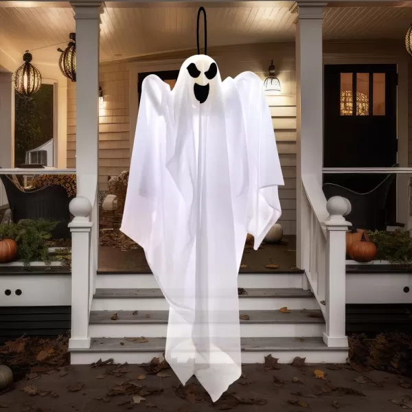 JOYIN 3 Pack Halloween Party Decoration 275quot Hanging Ghosts Cute Flying Ghost for Front Yard Patio Lawn Garden Party Dcor and Holiday DecorationsScary Ghost