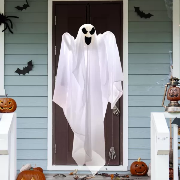 JOYIN 3 Pack Halloween Party Decoration 275quot Hanging Ghosts Cute Flying Ghost for Front Yard Patio Lawn Garden Party Dcor and Holiday DecorationsScary Ghost