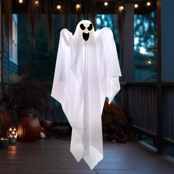 JOYIN 3 Pack Halloween Party Decoration 275quot Hanging Ghosts Cute Flying Ghost for Front Yard Patio Lawn Garden Party Dcor and Holiday DecorationsScary Ghost