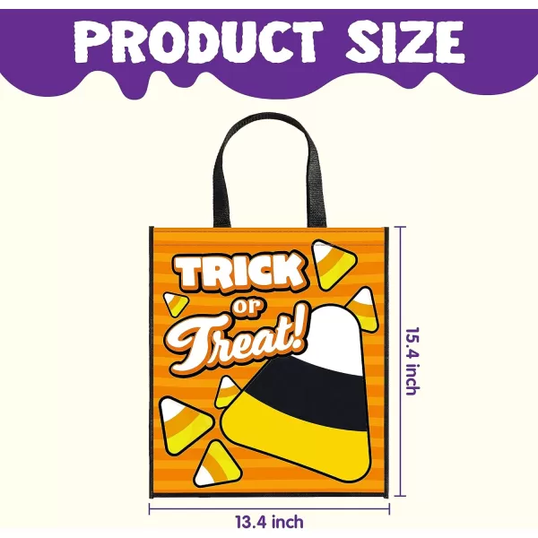 JOYIN 3 PCS Halloween Large Tote Seethrough Bags 225 x 1375 Grocery Tote Trick or Treat Grocery Goody Bags for Trick or Treating Grocery Shopping and More