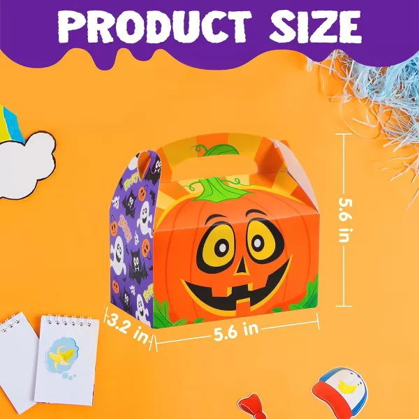 JOYIN 36 PCS Halloween Cardboard Treat Boxes Trick or Treat Candy Boxes Cookies Goodie Bags for Halloween Party Favor Supplies Classroom Exchange Goody Bags