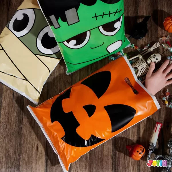 JOYIN 72 Pcs Halloween Goodie Bags for TrickorTreating Halloween Snacks Halloween Party Favors Event Party Favor Supplies Halloween Trick or Treat Bags Classroom Goody Bags