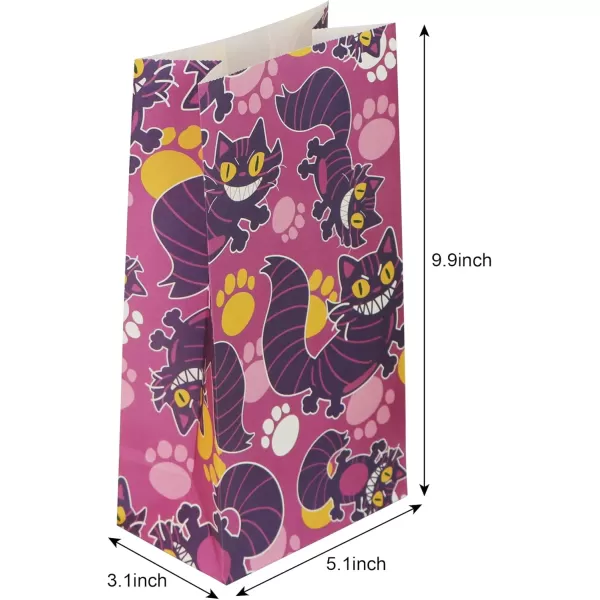 JOYIN 72 pcs 8 Assorted Designs Halloween Paper Candy Treat Bags for Kids Halloween Party Favors Halloween Snacks Event Party Favor Supplies Halloween Trick or Treat Bags Classroom Goody Bags
