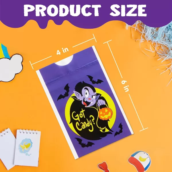 JOYIN 60 Pcs Halloween Drawstring Treat Bags Goodie Candy Trick or Treat Bags Bulk 6 Design Goody Bags for Trick or Treating Small Plastic Snack Gifts Bags for Kids Halloween Party Favors Supplies