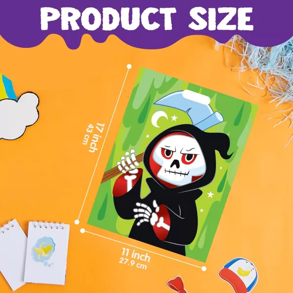 JOYIN 72 Pcs Halloween Candy Bags Trick or Treating Goodie Bags in 6 Halloween Character Themed Designs for Kids Halloween Party Favor Plastic Snacks Stuffers Bag for Party Supplies