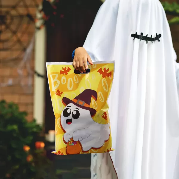 JOYIN 72 Pcs Halloween Goodie Bags Halloween Candy Bags in 6 Designs for Kids Snacks Party Favors Trick or Treating Bag for Halloween Party Supplies Snacks Stuffers Prizes