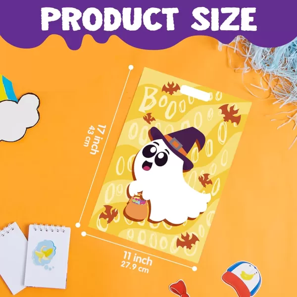 JOYIN 72 Pcs Halloween Goodie Bags Halloween Candy Bags in 6 Designs for Kids Snacks Party Favors Trick or Treating Bag for Halloween Party Supplies Snacks Stuffers Prizes