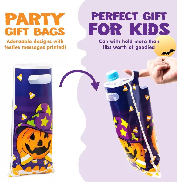 JOYIN 72 Pieces Halloween Trick Or Treat Bags in 4 Designs for TrickorTreating Halloween Party Favors Event Party Supplies Halloween Goodie Candy Bags