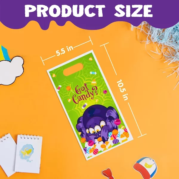 JOYIN 72 Pieces Halloween Trick Or Treat Bags in 4 Designs for TrickorTreating Halloween Party Favors Event Party Supplies Halloween Goodie Candy Bags