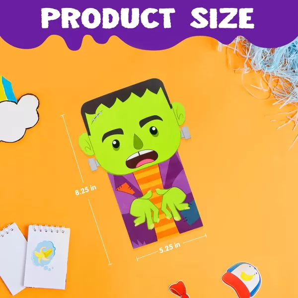 JOYIN 36PCS Halloween Treat Goodies Bags 5  8quot DieCut Flip Over Candy Box Bulk Gift Bag for Trick or Treating 8 Design NonCandy Trick or Treat Cookies Box for Kids Halloween Party Favor Supplies