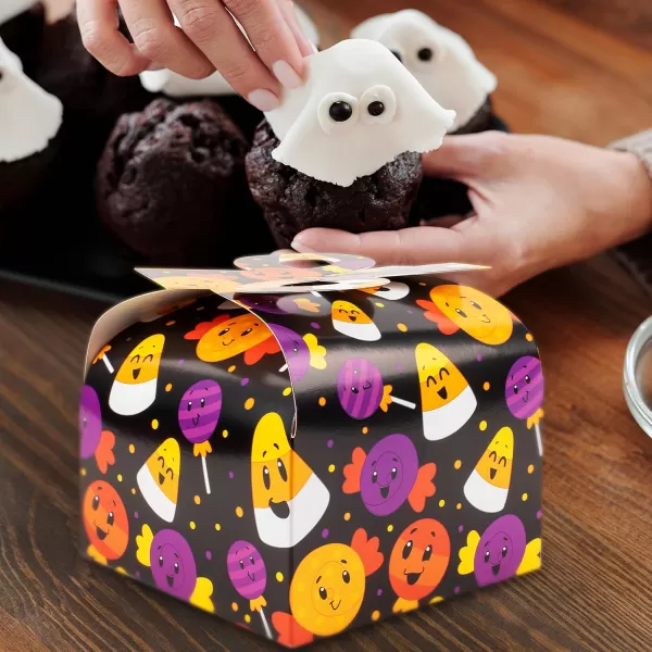 JOYIN Halloween Goodie Gift Boxes with Bow 36 Pcs Halloween TrickorTreat Candy Boxes for Halloween Party Favor Supplies Birthday Party Gift Boxes for Holidays School Events