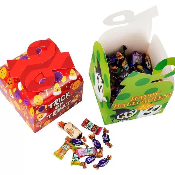 JOYIN Halloween Goodie Gift Boxes with Bow 36 Pcs Halloween TrickorTreat Candy Boxes for Halloween Party Favor Supplies Birthday Party Gift Boxes for Holidays School Events