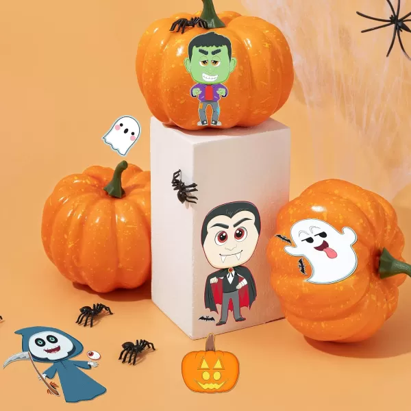 JOYIN 36 Pcs Halloween Make a Face Stickers for Kids Halloween Crafts Party Supplies Halloween Party Favor Funny Stickers with 9 Designs Halloween Games Classroom Art Activities Goodies TreatsFunny Stickers