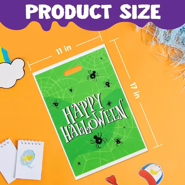 JOYIN 72 Pcs Halloween Candy Bags for Trick or Treating Plastic Goodie Bags Assorted for Halloween TrickorTreat Snacks Party Favors Event Party Favor Supplies Classroom Prizes