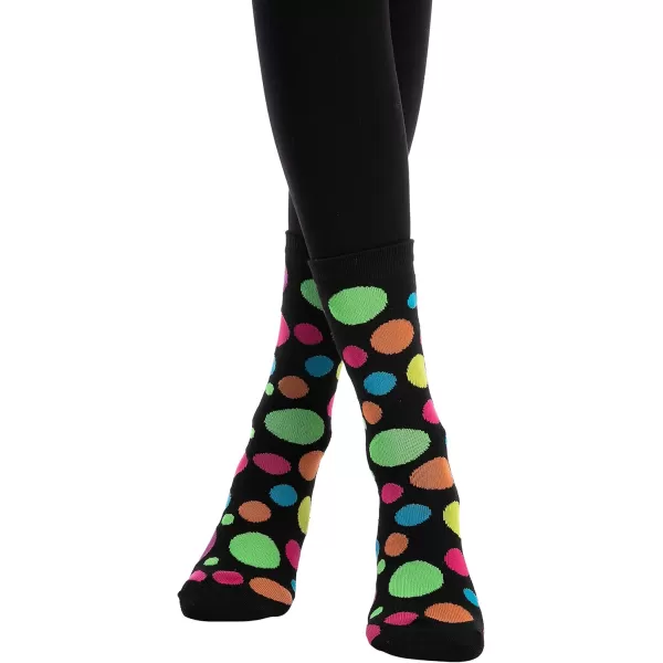 JOYIN 12 Pack Womens Socks Colorful Funky Paint Splash Patterned Crew Socks Funky Paintspalsh ampamp Colorblocks for Christmas Holiday or Birthday Gift