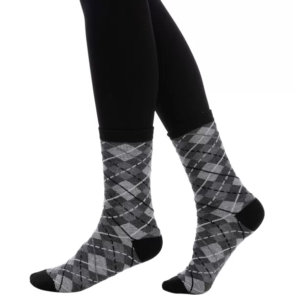 JOYIN 12 Pack Womens Socks Monochrome Zigzag ampamp Stripes Patterned Crew Socks for Christmas Holiday or Birthday Gift