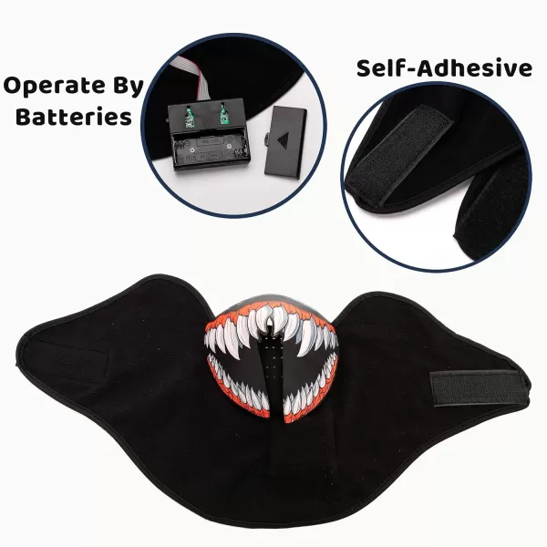 JOYIN 2 Pack Halloween LightUp Mask Scary LED Mask for Halloween Costume Dressup Accessories Halloween Parties Festival Cosplay Photo Shoot School EventsHorror Theme Parties Green and Blue