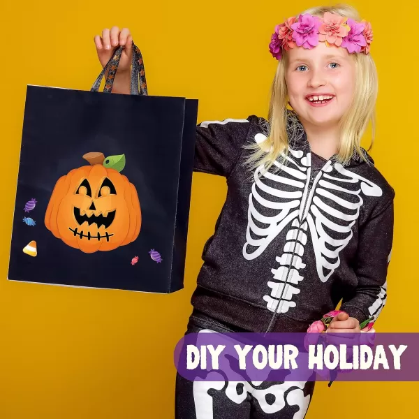 JOYIN 36 Pcs Halloween Make a Face Stickers Halloween Party Favor for Kid Art Craft Party Supplies Funny Characters Stickers Sheets in Different Designs Classroom Activities Games Treat GoodiesPumpkin Stickers