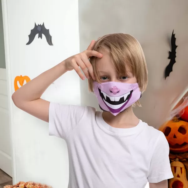 JOYIN 6 Pcs Halloween Funny Reusable Washable Face Cloth Covers for Kids ampamp Adults 6 Design Halloween Pattern Adjustable Elastic Ear Loop for Halloween Indoors ampamp Outdoors Use